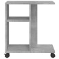 vidaXL Beistelltisch mit Rollen Betongrau 50x30x55 cm Holzwerkstoff vidaXL Beistelltisch mit Rollen Betongrau 50x30x55 cm Holzwerkstoff