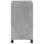 vidaXL Beistelltisch mit Rollen Betongrau 50x30x55 cm Holzwerkstoff vidaXL Beistelltisch mit Rollen Betongrau 50x30x55 cm Holzwerkstoff