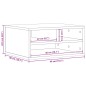 vidaXL Druckerständer Betongrau 49x40x22,5 cm Holzwerkstoff vidaXL Druckerständer Betongrau 49x40x22,5 cm Holzwerkstoff