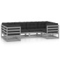 6-tlg. Garten-Lounge-Set mit Kissen Grau Kiefer Massivholz 6-tlg. Garten-Lounge-Set mit Kissen Grau Kiefer Massivholz