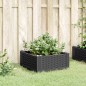 vidaXL Pflanzkasten mit Erdspießen Schwarz 42,5x42,5x28,5 cm PP vidaXL Pflanzkasten mit Erdspießen Schwarz 42,5x42,5x28,5 cm PP