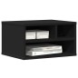 vidaXL Druckerständer Schwarz 40x32x22,5 cm Holzwerkstoff vidaXL Druckerständer Schwarz 40x32x22,5 cm Holzwerkstoff