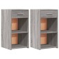 vidaXL Nachttische 2 Stk. Grau Sonoma 35x34x65 cm Holzwerkstoff vidaXL Nachttische 2 Stk. Grau Sonoma 35x34x65 cm Holzwerkstoff