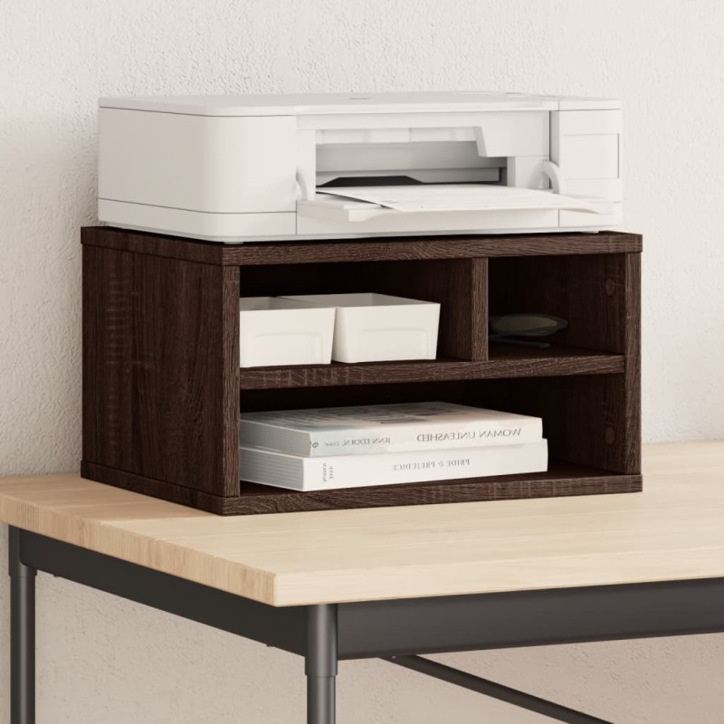 vidaXL Druckerständer Braun Eichen-Optik 40x32x22,5 cm Holzwerkstoff vidaXL Druckerständer Braun Eichen-Optik 40x32x22,5 cm Holzwerkstoff