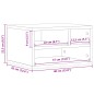 vidaXL Druckerständer Braun Eichen-Optik 40x32x22,5 cm Holzwerkstoff vidaXL Druckerständer Braun Eichen-Optik 40x32x22,5 cm Holzwerkstoff