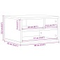vidaXL Druckerständer Räuchereiche 40x32x22,5 cm Holzwerkstoff vidaXL Druckerständer Räuchereiche 40x32x22,5 cm Holzwerkstoff