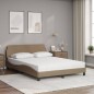 vidaXL Bett mit Matratze Cappuccino-Braun 120x200 cm Kunstleder vidaXL Bett mit Matratze Cappuccino-Braun 120x200 cm Kunstleder
