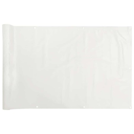 vidaXL Balkon-Sichtschutz Weiß 400x75 cm PVC