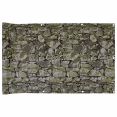 vidaXL Balkon-Sichtschutz Steinoptik 1000x75 cm PVC