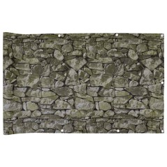 vidaXL Balkon-Sichtschutz Steinoptik 700x75 cm PVC