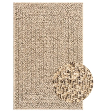 vidaXL Teppich ZIZUR 240x340 cm Jute-Optik Indoor und Outdoor