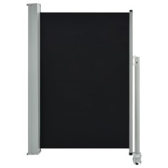 vidaXL Ausziehbare Seitenmarkise 120x300 cm Schwarz