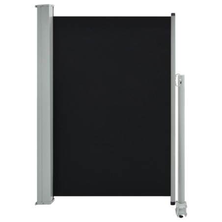 vidaXL Ausziehbare Seitenmarkise 120x300 cm Schwarz