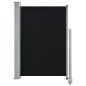 vidaXL Ausziehbare Seitenmarkise 120x300 cm Schwarz
