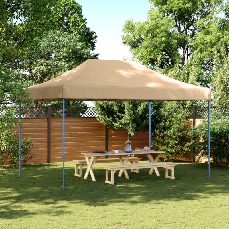 vidaXL Partyzelt Faltbar Pop-Up Beige 440x292x315 cm vidaXL Partyzelt Faltbar Pop-Up Beige 440x292x315 cm