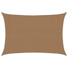 vidaXL Sonnensegel 160 g/m² Taupe 3x4,5 m HDPE