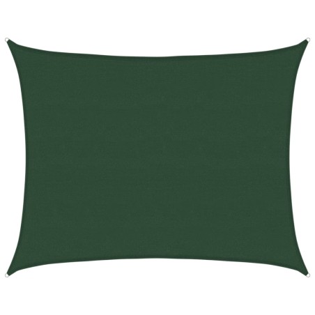 vidaXL Sonnensegel 160 g/m² Dunkelgrün 6x7 m HDPE
