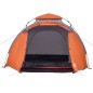 vidaXL Kuppel-Campingzelt 3 Personen Grau und Orange Quick Release vidaXL Kuppel-Campingzelt 3 Personen Grau und Orange Quick Release
