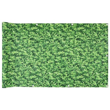 vidaXL Balkon-Sichtschutz Pflanzen-Optik Grün 600x75 cm PVC