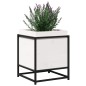 vidaXL Pflanzkübel Weiß 40x40x50 cm Massivholz Kiefer vidaXL Pflanzkübel Weiß 40x40x50 cm Massivholz Kiefer