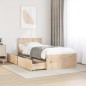 vidaXL Massivholzbett ohne Matratze 90x200 Kiefernholz
