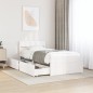 vidaXL Massivholzbett ohne Matratze Weiß 100x200 cm Kiefernholz vidaXL Massivholzbett ohne Matratze Weiß 100x200 cm Kiefernholz