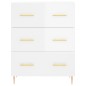 Highboard Hochglanz-Weiß 69,5x34x180 cm Holzwerkstoff Highboard Hochglanz-Weiß 69,5x34x180 cm Holzwerkstoff
