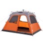vidaXL Kuppel-Familienzelt 6 Personen Grau und Orange Quick Release vidaXL Kuppel-Familienzelt 6 Personen Grau und Orange Quick Release