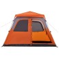 vidaXL Kuppel-Familienzelt 6 Personen Grau und Orange Quick Release vidaXL Kuppel-Familienzelt 6 Personen Grau und Orange Quick Release