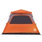 vidaXL Kuppel-Familienzelt 6 Personen Grau und Orange Quick Release vidaXL Kuppel-Familienzelt 6 Personen Grau und Orange Quick Release