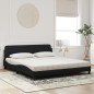 vidaXL Bett mit Matratze Schwarz 180x200 cm Samt vidaXL Bett mit Matratze Schwarz 180x200 cm Samt