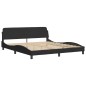 vidaXL Bett mit Matratze Schwarz 180x200 cm Samt vidaXL Bett mit Matratze Schwarz 180x200 cm Samt