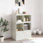 vidaXL Highboard Weiß 67x39x95 cm Stahl vidaXL Highboard Weiß 67x39x95 cm Stahl