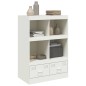 vidaXL Highboard Weiß 67x39x95 cm Stahl vidaXL Highboard Weiß 67x39x95 cm Stahl