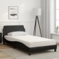 vidaXL Bett mit Matratze Schwarz 100x200 cm Kunstleder vidaXL Bett mit Matratze Schwarz 100x200 cm Kunstleder