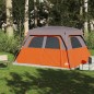vidaXL Familienzelt für 6 Personen Orange Wasserdicht vidaXL Familienzelt für 6 Personen Orange Wasserdicht