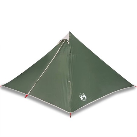 vidaXL Tipi-Familienzelt 7 Personen Grün Wasserdicht