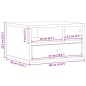 vidaXL Druckerständer Räuchereiche 40x32x22,5 cm Holzwerkstoff vidaXL Druckerständer Räuchereiche 40x32x22,5 cm Holzwerkstoff