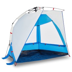 vidaXL Strandzelt 2 Personen Azurblau Quick Release Wasserdicht