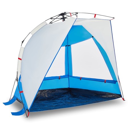 vidaXL Strandzelt 2 Personen Azurblau Quick Release Wasserdicht