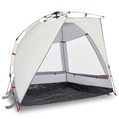 vidaXL Strandzelt 2 Personen Grau Quick Release Wasserdicht
