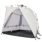 vidaXL Strandzelt 2 Personen Grau Quick Release Wasserdicht vidaXL Strandzelt 2 Personen Grau Quick Release Wasserdicht