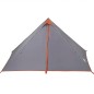 vidaXL Tipi-Familienzelt 7 Personen Grau und Orange Wasserdicht vidaXL Tipi-Familienzelt 7 Personen Grau und Orange Wasserdicht