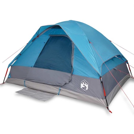 vidaXL Kuppel-Campingzelt 4 Personen Blau Wasserdicht