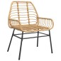 vidaXL Gartenstühle 2 Stk. Braun Poly Rattan vidaXL Gartenstühle 2 Stk. Braun Poly Rattan