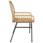 vidaXL Gartenstühle 2 Stk. Braun Poly Rattan vidaXL Gartenstühle 2 Stk. Braun Poly Rattan
