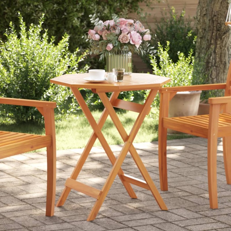 vidaXL Gartentisch Klappbar Ø70x75 cm Massivholz Akazie vidaXL Gartentisch Klappbar Ø70x75 cm Massivholz Akazie