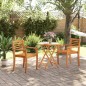 vidaXL Gartentisch Klappbar Ø70x75 cm Massivholz Akazie vidaXL Gartentisch Klappbar Ø70x75 cm Massivholz Akazie