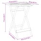 vidaXL Gartentisch Klappbar Ø70x75 cm Massivholz Akazie vidaXL Gartentisch Klappbar Ø70x75 cm Massivholz Akazie
