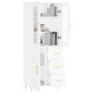 vidaXL Highboard Weiß 69,5x34x180 cm Holzwerkstoff vidaXL Highboard Weiß 69,5x34x180 cm Holzwerkstoff